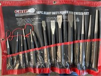 14 piece punch and chisel set