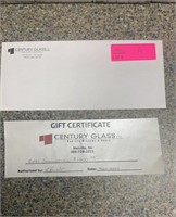 $1000 Gift Certificate to Century Glass