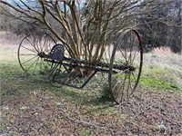 Antique horse drawn hay rack