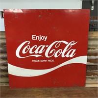 Original Coca Cola Tin Sign 90cm x 90cm