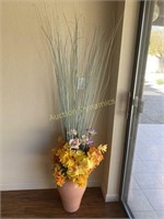 Decorative Pot w/ faux Floral arrangement