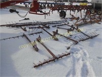 9 sections Noble Red tine harrow attachment gangs
