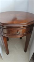 End Table w/1 Drawer-Inlaid Cherry-24"D