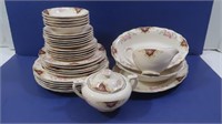 Vintage Canonsburg Pottery-Debutante Pattern-32pcs