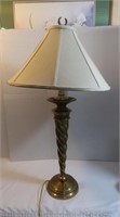 Vintage Metal Lamp w/Shade-32"H