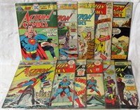 Lot of 11 Action Comics 25¢
