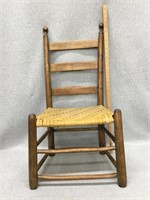 Splint Oak Seat, Ladderback Childs Chair