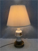 Vintage Hand Painted Gold Guild Enamel Table Lamp