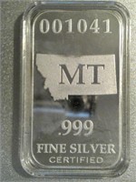 Montana State Silver Bar