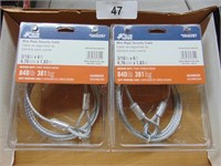 (2) 3/16" x 6' Security Cables