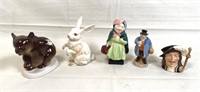 VINTAGE FIGURINES; AUSTRIA, ROYAL DOULTON, MORE