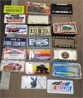 Grouping of License Plates & License Plates Covers