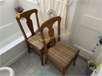 2 T Back Chairs