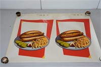1950's The Weiller Co Diner Advertisements
