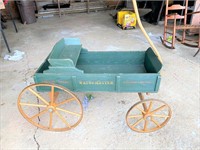antique TYPE wooden wheeled wagon