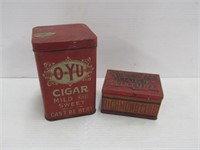 2 Tobacco Tins Richmond Club + OYU Cigar