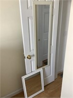 Hanging door mirror and wall mirror