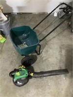 Weed Eater blower and lawn spreader