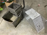 Mop bucket and animal trap