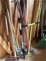 Assorted lawn tools