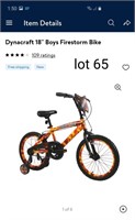 Dynacraft 18" firestorm bike