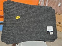 Black outdoor rug