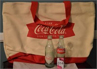 Coca-Cola Bag, Vintage Coca-Cola Bottles