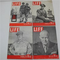 (4) 1940's Military Life Magazines