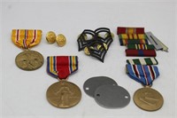Military Medals- World War II, Ribbon Bar, Black