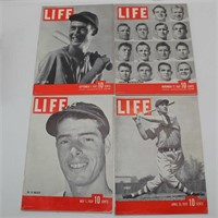 (4) Life Magazines 1938 to 1941 - Sports