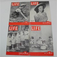 (4) 1937 To 1942 Life Magazines: