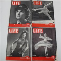 (4) 1938 To 1942 Life Magazines: Women