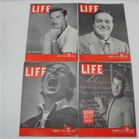 (4) 1938 To 1944 Life Magazines: Men