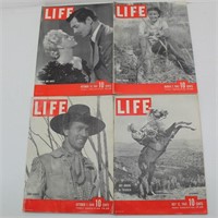 (4) 1940's Life Magazines