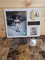 Dale Earnhardt wall mount plaque with hi tech card