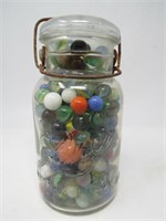 Vintage Marbles In 1920 Drey Jar
