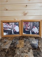 Two smaller framed pictures of Dale Earnhardt