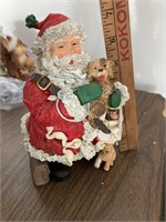 Santa with puppy