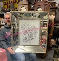 John-Richard tulip art in mirror frame ($600ea) #1