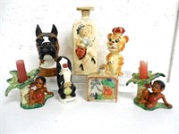 Mixed Lot of Figurines / Bottle