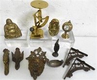 Mixed Brass Lot Buddha / Scales/ Others