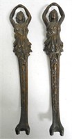 Pair of Cast Iron Pieces Ornate