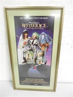 Framed Beetle Juice Movie Poster