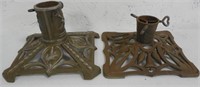 Pair Cast Christmas Tree Stands