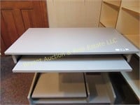 COMPUTER DESK ON ROLLERS (GRAY), DYMO LABEL