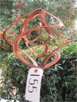 ROSE-GOLD OUTDOOR WIND CHIME WITH 2 HOOKS