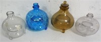 Lot of 4 Laboratory Bottles