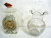 Opium Jar / Advertising Vase Druggist