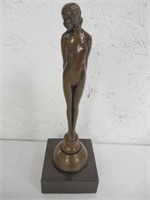 Contemporary Bronze Like Nude Figurine