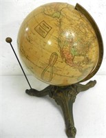 Globe on Metal Base